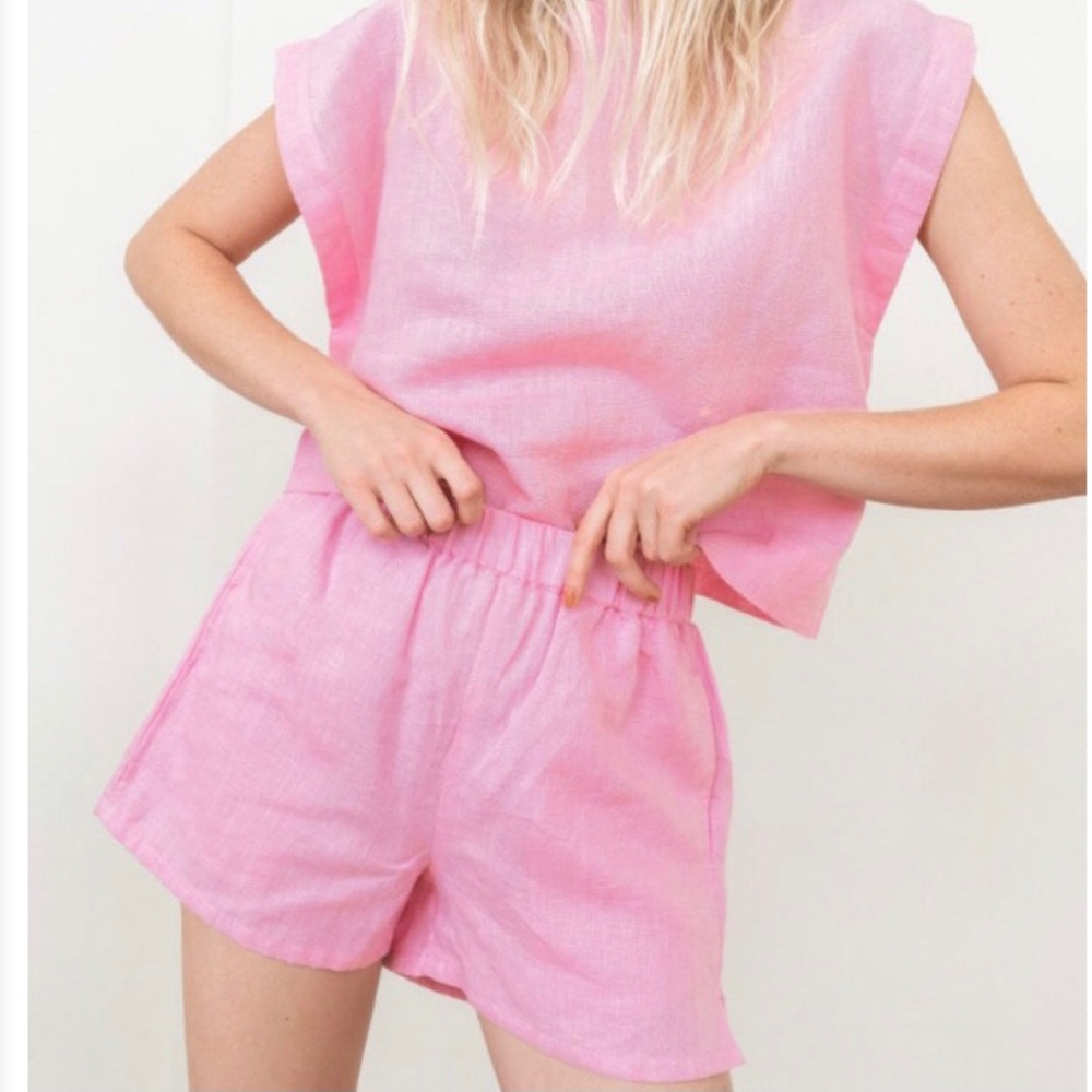 Tribe Alive Linen Shorts Set